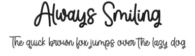 Always Smiling by Fillo Graphic — Script Handwritten Font — thumbnail 1