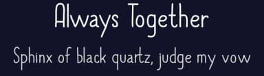 Always Together by skomii — Script Handwritten Font — thumbnail 2