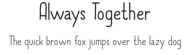 Always Together by skomii — Script Handwritten Font — thumbnail 1