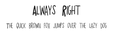 Always Right by Kelsey Ann G — Script Handwritten Font — thumbnail 1