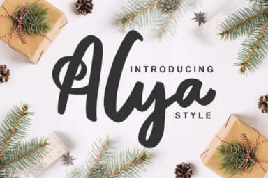 Alya Font by Vunira — Script Handwritten Font — thumbnail 1