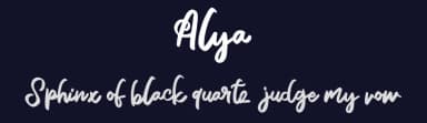 Alya by Vunira Design — Script Handwritten Font — thumbnail 2