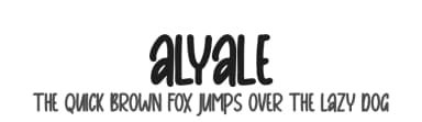 Alyale by Skiiller Studio — Script Handwritten Font — thumbnail 1