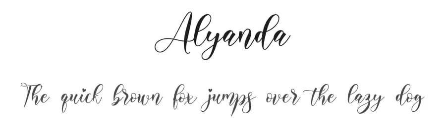 Alyanda by NanaNissa — Script Handwritten Font