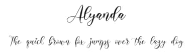 Alyanda by NanaNissa — Script Handwritten Font — thumbnail 1