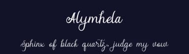 Alymhela by MJB Letters — Script Handwritten Font — thumbnail 2