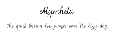 Alymhela by MJB Letters — Script Handwritten Font — thumbnail 1