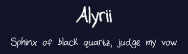 Alyrii by Amsyy Le Savage — Script Handwritten Font — thumbnail 2
