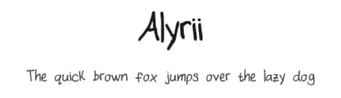 Alyrii by Amsyy Le Savage — Script Handwritten Font — thumbnail 1