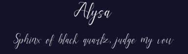 Alysa by Star Studio — Script Handwritten Font — thumbnail 2