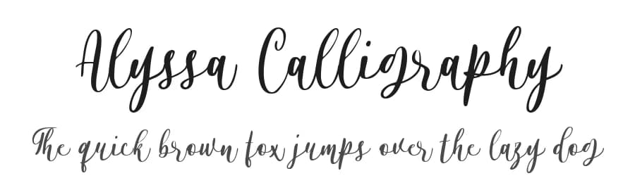 Alyssa Calligraphy by Colllab Studio — Script Handwritten Font