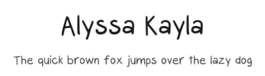 Alyssa Kayla by Dominique Demetz — Script Handwritten Font — thumbnail 1