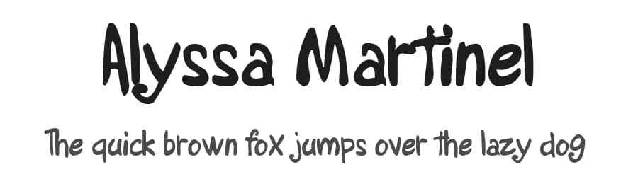 Alyssa Martinel by Michel Roman — Script Handwritten Font