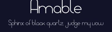 Amable by Manu Sanz — Sans Serif Font — thumbnail 2