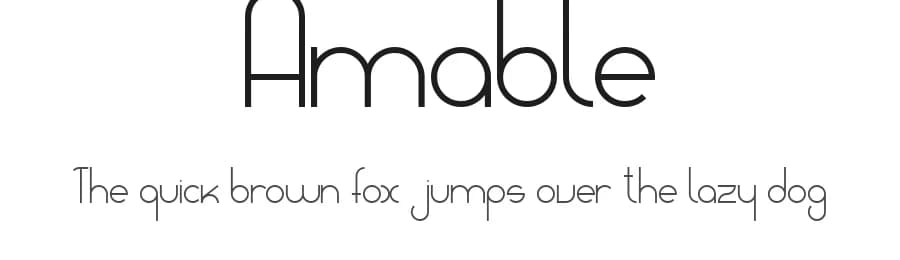 Amable by Manu Sanz — Sans Serif Font