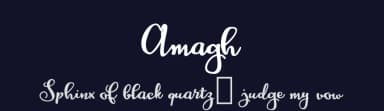 Amagh by Digital Typeface Studio — Script Handwritten Font — thumbnail 2