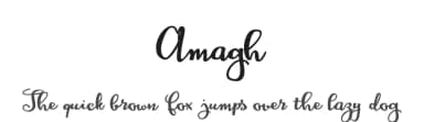 Amagh by Digital Typeface Studio — Script Handwritten Font — thumbnail 1