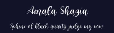 Amala Shazia by Winarko — Script Handwritten Font — thumbnail 2