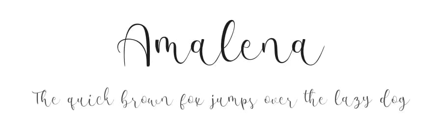 Amalena by Fanastudio — Script Handwritten Font