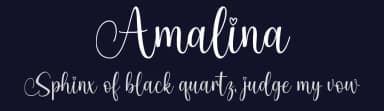 Amalina by Danar Nugroho — Script Handwritten Font — thumbnail 2