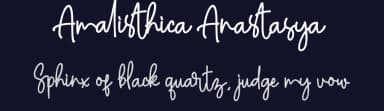 Amalisthica Anastasya by ONG Type — Script Handwritten Font — thumbnail 2
