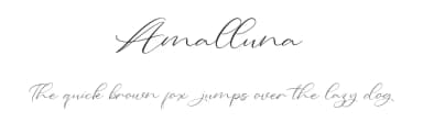 Amalluna by Vunira Design — Script Handwritten Font — thumbnail 1
