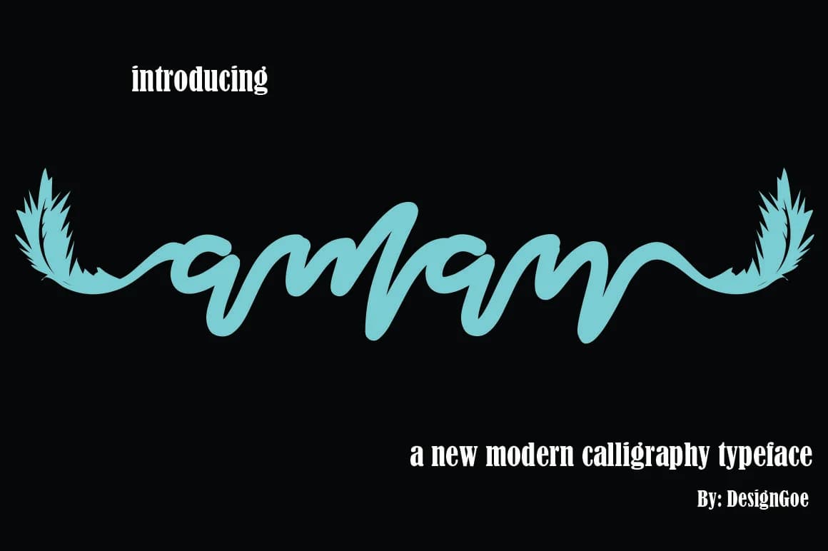 Aman Font by designgoe — Script Handwritten Font
