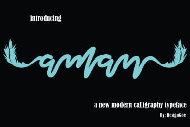 Aman Font by designgoe — Script Handwritten Font — thumbnail 1