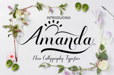 Amanda Font by art design by art design — Script Handwritten Font — thumbnail 1
