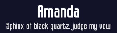 Amanda by Almaz Studio — Sans Serif Font — thumbnail 2