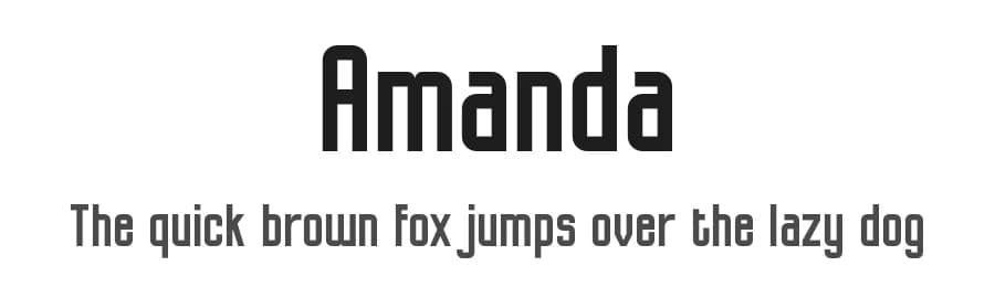 Amanda by Almaz Studio — Sans Serif Font
