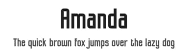 Amanda by Almaz Studio — Sans Serif Font — thumbnail 1