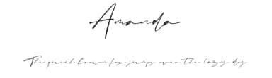 Amanda by Vultype — Script Handwritten Font — thumbnail 1