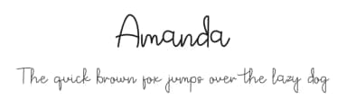 Amanda by Erik Studio — Script Handwritten Font — thumbnail 1