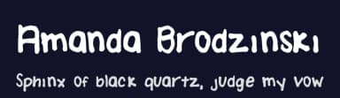 Amanda Brodzinski by Amanda Brodzinski — Script Handwritten Font — thumbnail 2