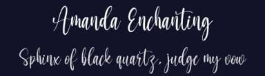 Amanda Enchanting by Creative Homework — Script Handwritten Font — thumbnail 2