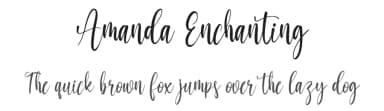 Amanda Enchanting by Creative Homework — Script Handwritten Font — thumbnail 1
