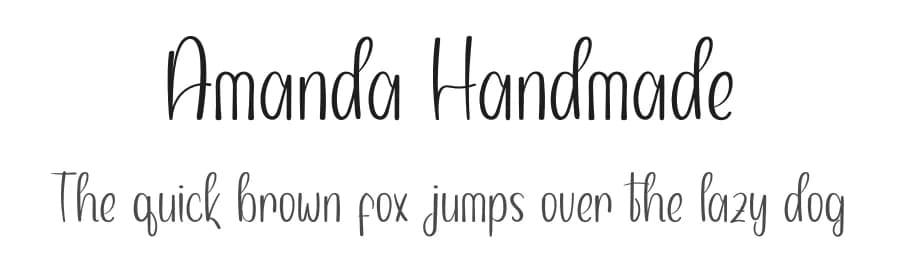 Amanda Handmade by Inermedia Studio — Script Handwritten Font