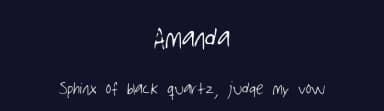 Amanda by Mandy Pandy — Script Handwritten Font — thumbnail 2