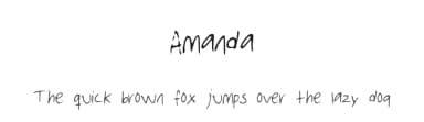 Amanda by Mandy Pandy — Script Handwritten Font — thumbnail 1