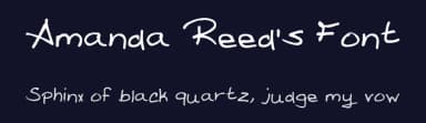 Amanda Reed's Font by Reed's Writing — Script Handwritten Font — thumbnail 2