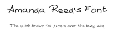 Amanda Reed's Font by Reed's Writing — Script Handwritten Font — thumbnail 1