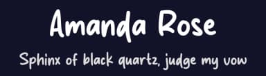 Amanda Rose by MJType — Script Handwritten Font — thumbnail 2