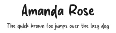 Amanda Rose by MJType — Script Handwritten Font — thumbnail 1