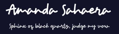 Amanda Sahaera by ONG Type — Script Handwritten Font — thumbnail 2