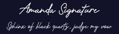 Amanda Signature by !bey Design — Script Handwritten Font — thumbnail 2