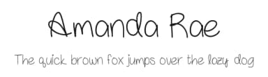 Amanda Rae by Vanessa Bays — Script Handwritten Font — thumbnail 1