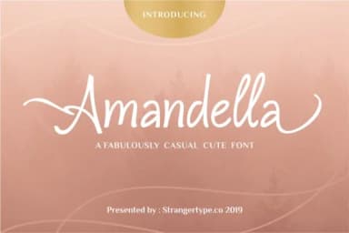 Amandella Font by Strangertype — Script Handwritten Font — thumbnail 1