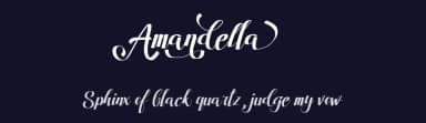 Amandella by madeDeduk — Script Handwritten Font — thumbnail 2
