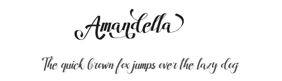 Amandella by madeDeduk — Script Handwritten Font